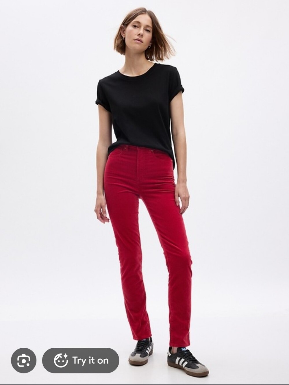 GAP High Rise Velvet Vintage Slim Pants 31|12R EUC